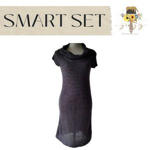 SMART SET XS, Grey/Black, Sweater Dress